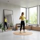Hula hop z obciążeniem 16 elementów składane, z wypustkami i licznikiem fitness, biało-szare UNIWERSALNY 2