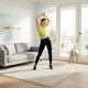 Hula hop z obciążeniem 16 elementów składane, z wypustkami i licznikiem fitness, biało-szare UNIWERSALNY 3