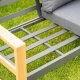 kontrast Zestaw Mebli Ogrodowych DUISBURG Sofa Fotel Stolik ANTRACYT / BRĄZOWY 10