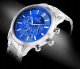 Zegarek Giewont Zegarek Męski Giewont Chronograph Sapphire Srebrno Niebieski GW8510-B3 2