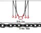 Bradas Łańcuch do podnoszenia 5T G80 304,8cm stalowy z hakami 2
