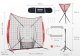 MTuning Siatka treningowa baseball 213x213 cm z ramą zestaw 2