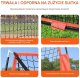 MTuning Siatka treningowa baseball 213x213 cm z ramą zestaw 3