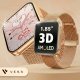 Smartwatch VESS SMARTWATCH ZEGAREK DAMSKI ZAOKRĄGLONY EKRAN 3D MENU PL AMOLED + 4 PASKI 3
