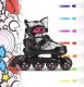 Nils Extreme NH10907 4w1 ŁYŻWOROLKI Z WYM. PŁOZĄ HOKEJOWĄ TINTY RÓŻOWE ROZM. L(39-42) NILS EXTREME 2