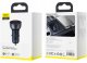 Ładowarka Baseus Ładowarka samochodowa Baseus Particular 65W USB-A USB-C QC PPS z wyświelaczem cyfrowym - ciemnoszara 13