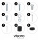 Grape Visaro WMT75 Tilting Wall Mount for 43"-75" TVS, Black 6