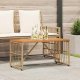 Garden4You vidaXL Stół na Zewnątrz 80 x 40 x 40 cm Stal i poli rattan 1