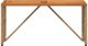 Garden4You vidaXL Stół na Zewnątrz 80 x 40 x 40 cm Stal i poli rattan 5