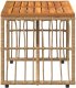 Garden4You vidaXL Stół na Zewnątrz 80 x 40 x 40 cm Stal i poli rattan 6