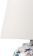 Lampa stołowa DKD Home Decor Lampa stołowa SUNJA Porcelana Biały/ niebieski 6