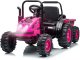 Milly Mally Milly Mally Pojazd na akumulator Traktor z przyczepą Farmer Pink EDUKAMP 1