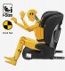 Fotelik samochodowy Ecotoys Fotelik Samochodowy 15-36Kg Isofix Tulano I-Size Czarny Poddupnik 100-150Cm 3