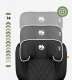 Fotelik samochodowy Ecotoys Fotelik Samochodowy 15-36Kg Isofix Tulano I-Size Czarny Poddupnik 100-150Cm 5