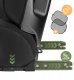 Fotelik samochodowy Ecotoys Fotelik Samochodowy 15-36Kg Isofix Tulano I-Size Czarny Poddupnik 100-150Cm 7