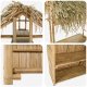 Garden4You Stół barowy na zewnątrz Naturalny 115 x 95 x 215 cm Bambus 6
