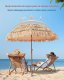Majowo Parasol tiki 183cm z regulacją styl hawajski odporny na warunki ogrod plaża 3