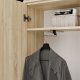 Topeshop Garderoba HAGA IV/3Sz1W DĄB SONOMA 3x Szafa + Wieszak 5
