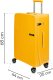 SwissBags Średnia walizka SwissBags Magna 68 cm żółty 6