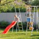 Małpiszon Plac zabaw LEŚNA POLANKA SLIDE | zjeżdżalnia, huśtawka, drabinki, kosz 5