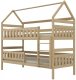 Kocot Kids Łóżko piętrowe domek FELIKS 180x90 sosna lakierowana drewniane trzyosobowe z szufladami KOCOT KIDS 4