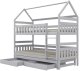 Kocot Kids Łóżko piętrowe domek FELIKS 200x80 białe drewniane trzyosobowe z szufladami KOCOT KIDS 2