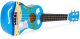 Multistore Gitara ukulele dla dzieci drewniana 4 struny nylonowe kostka do gry ECOTOYS EDUKAMP 3