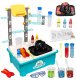 click4TOYS Zestaw Doświadczalny Dla Dzieci Laboratorium Chemiczne Stolik Eksperymenty 1