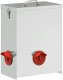 vidaXL vidaXL Karmnik dla kur Srebrny 32,5 x 20,5 x 43 cm Stal Galwanizowana 2