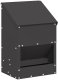 vidaXL vidaXL Karmnik dla kur Czarny 21 x 16 x 33 cm Stal zimnowalcowana 2
