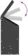 vidaXL vidaXL Karmnik dla kur Czarny 21 x 16 x 33 cm Stal zimnowalcowana 9