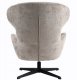 Mebel Elite Fotel wypoczynkowy Louis taupe szenil obrotowy LOFT do salonu gabinetu 8