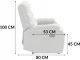 Mebel Elite Sofa rozkładana dwuosobowa fotel VERA DUO szara szenil 7