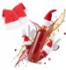 Dekoracja świąteczna Christmas Gifts 5X CZAPKA MIKOŁAJA NA BUTELKĘ Czapeczki Świąteczne Na NALEWKI LIKIER WINO 1