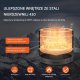 Vevor Biokominek kominek wolnostojący na taras stół ogrodowy stojący 38 cm 6