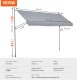 Vevor Markiza Tarasowa 400 x 120 cm z Korbką Ręczną 2