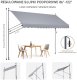 Vevor Markiza Tarasowa 400 x 120 cm z Korbką Ręczną 3