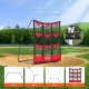 Training Showroom Siatka baseballowa treningowa 9 otworów składana z torbą trening rzutu 7