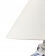 Lampa stołowa DKD Home Decor Lampa stołowa MORACA Porcelana Biały/ niebieski 4