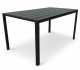 Bauerkraft Stół ogrodowy 130x70 ALLEN-ST polywood czarny balkon taras 1