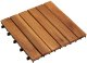 vidaXL vidaXL Płytka Tarasowa 10 pcs Brązowy 30 x 30 cm Drewno Akacjowe 1