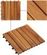 vidaXL vidaXL Płytka Tarasowa 10 pcs Brązowy 30 x 30 cm Drewno Akacjowe 6