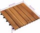 vidaXL vidaXL Płytka Tarasowa 10 pcs Brązowy 30 x 30 cm Drewno Akacjowe 7