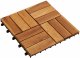 vidaXL vidaXL Płytka Tarasowa 10 pcs Brązowy 30 x 30 cm Drewno Akacjowe 1