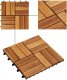 vidaXL vidaXL Płytka Tarasowa 10 pcs Brązowy 30 x 30 cm Drewno Akacjowe 6