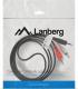 Kabel Lanberg Jack 3.5mm - RCA (Cinch) x2 1.5m czarny (CA-MJRC-10CC-0015-BK) 2
