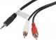 Kabel Lanberg Jack 3.5mm - RCA (Cinch) x2 1.5m czarny (CA-MJRC-10CC-0015-BK) 4