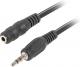 Kabel Lanberg Jack 3.5mm - Jack 3.5mm 3m czarny (CA-MJFJ-10CC-0030-BK) 1