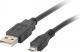 Kabel USB Lanberg USB-A - microUSB 1.8 m Czarny (CA-USBM-10CC-0018-BK) 2