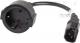 Kabel zasilający Lanberg IEC 320 C14 - Schuko, 20cm, czarny (CA-C14E-10CC-0018-BK) 3
